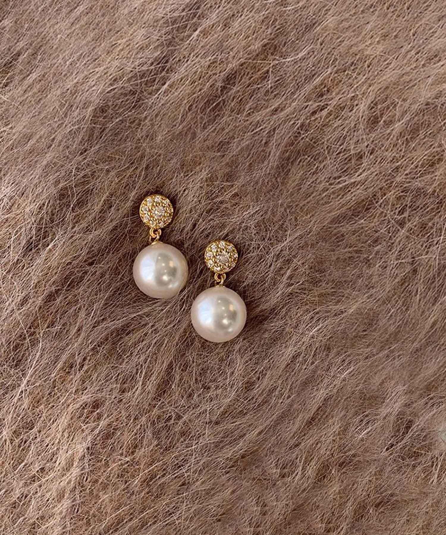 【当日発送】ラグジュアリードロップパールピアス