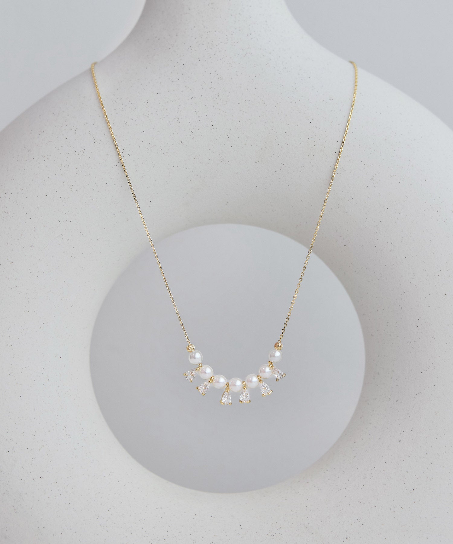 【当日発送】パールティアドロップネックレス