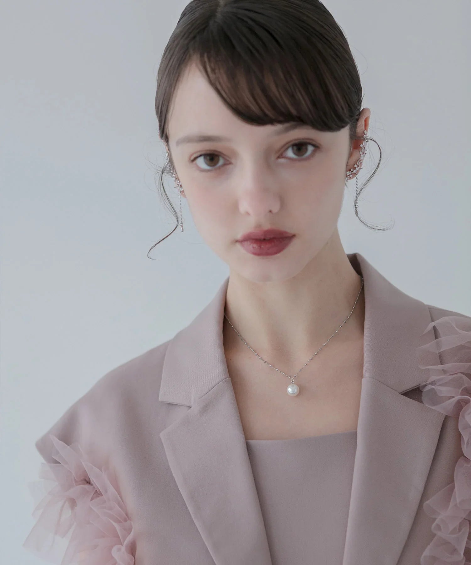 【SOLD OUT】シルバーチェーンパールネックレス