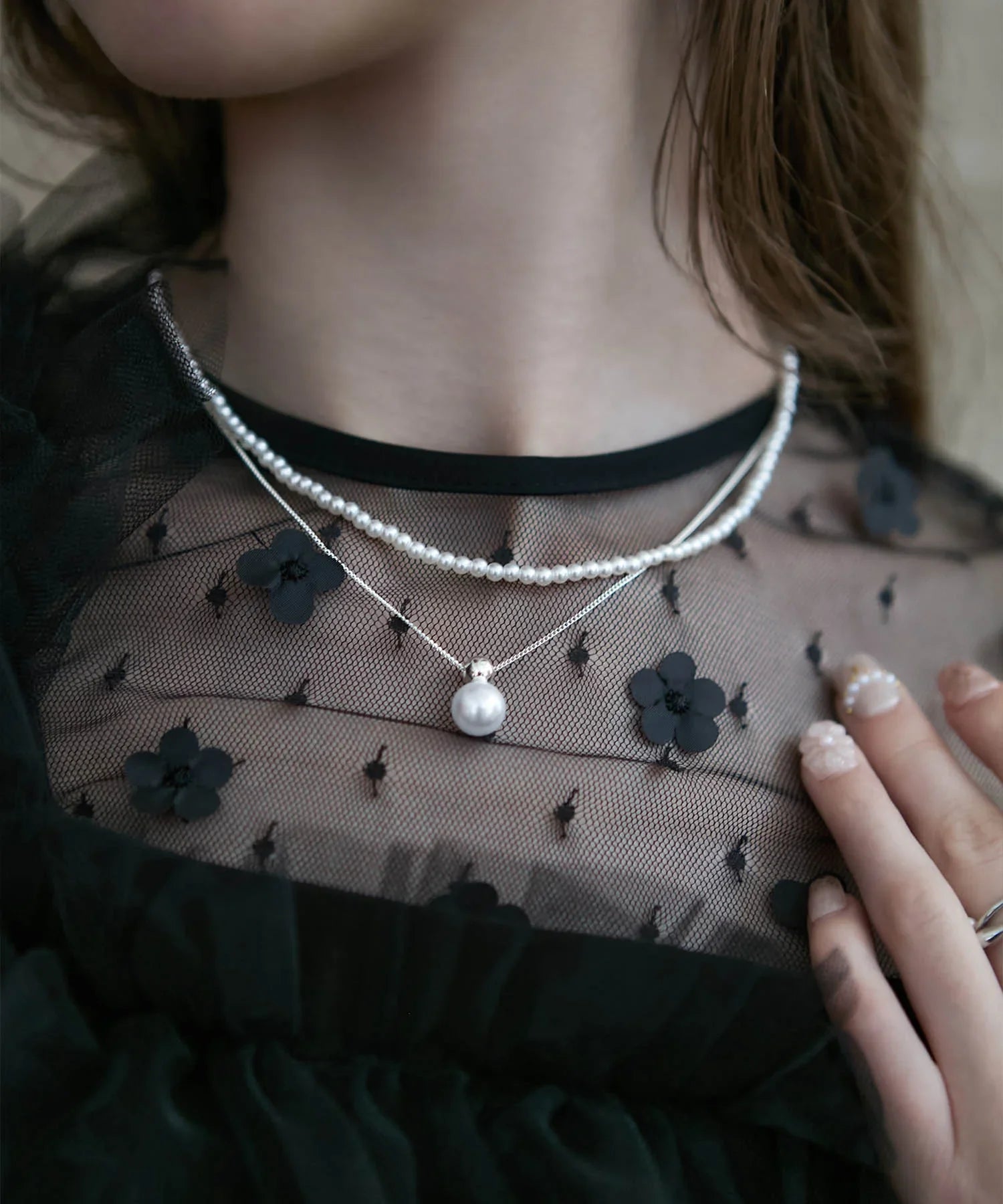 【当日発送】3WAYパールネックレスセット