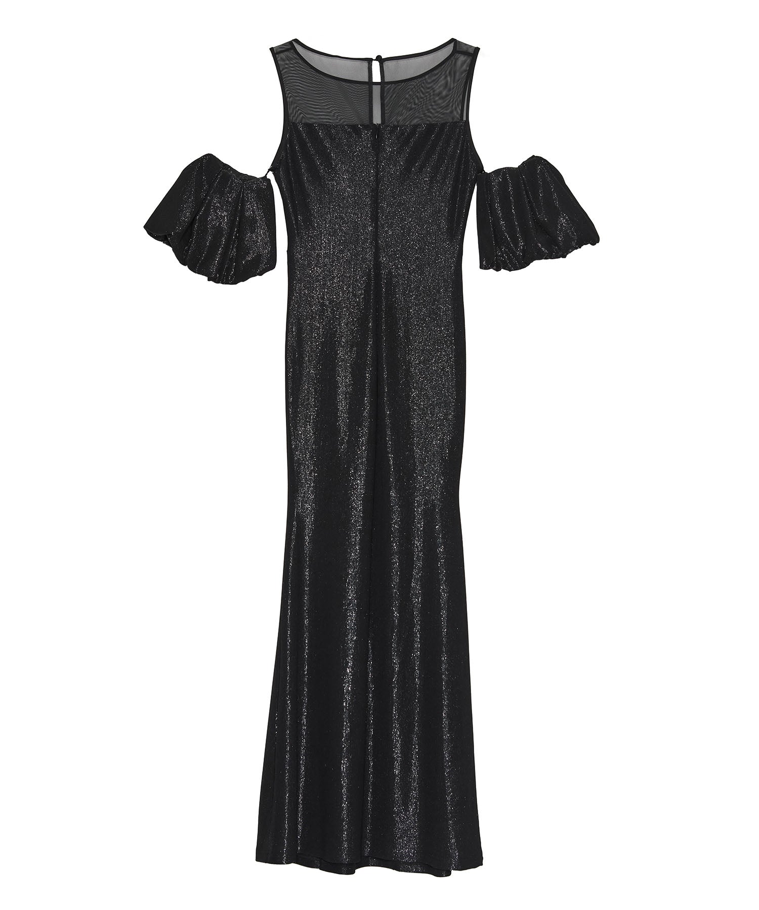 【LEJA LUXE】ラメシャイニーシアーデコルテマーメイドドレス