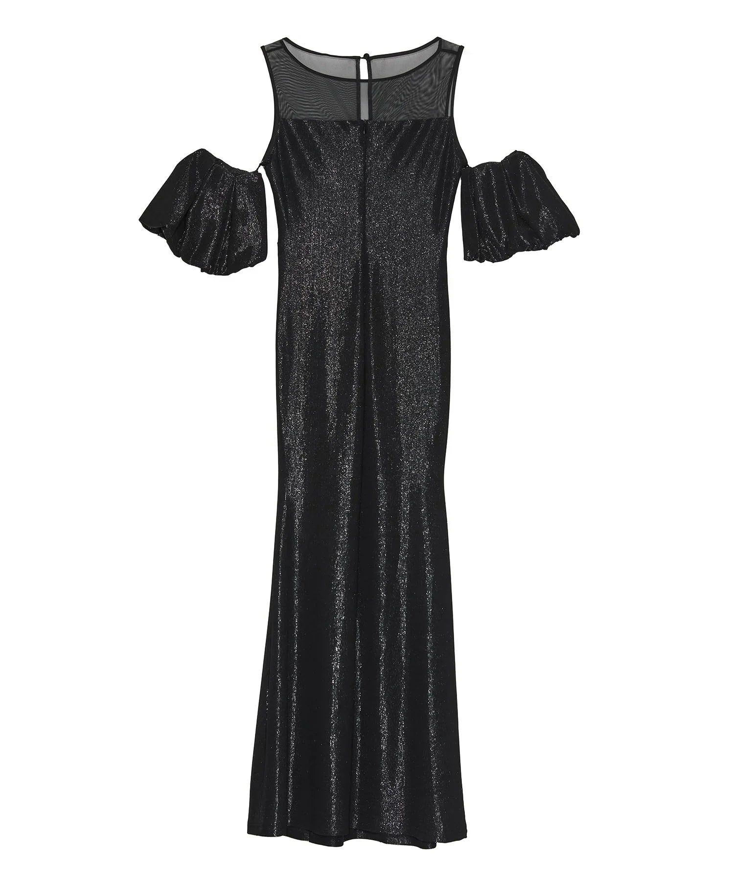 【LEJA LUXE】ラメシャイニーシアーデコルテマーメイドドレス