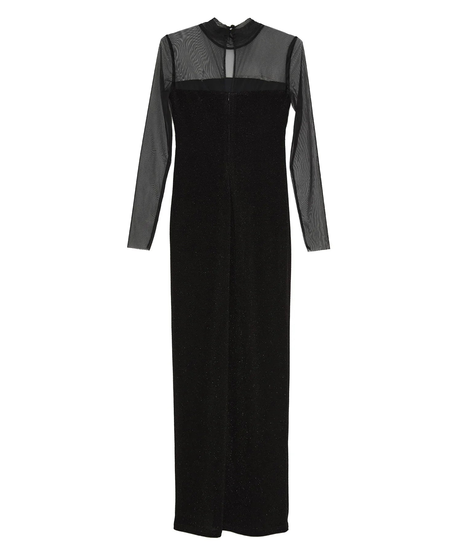 【LEJA LUXE】フロントツイストデザインシアースリットIラインドレス