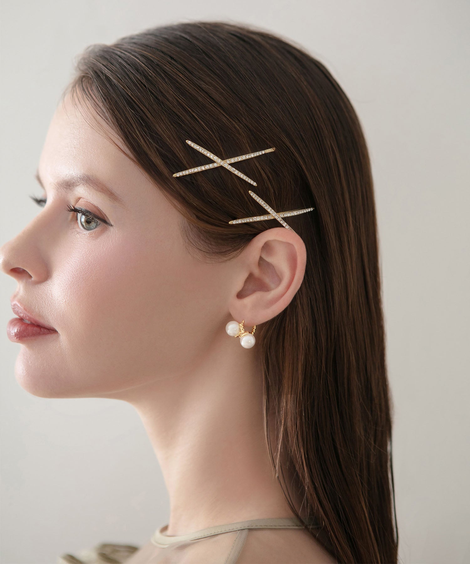 【当日発送】ツイストパールピアス