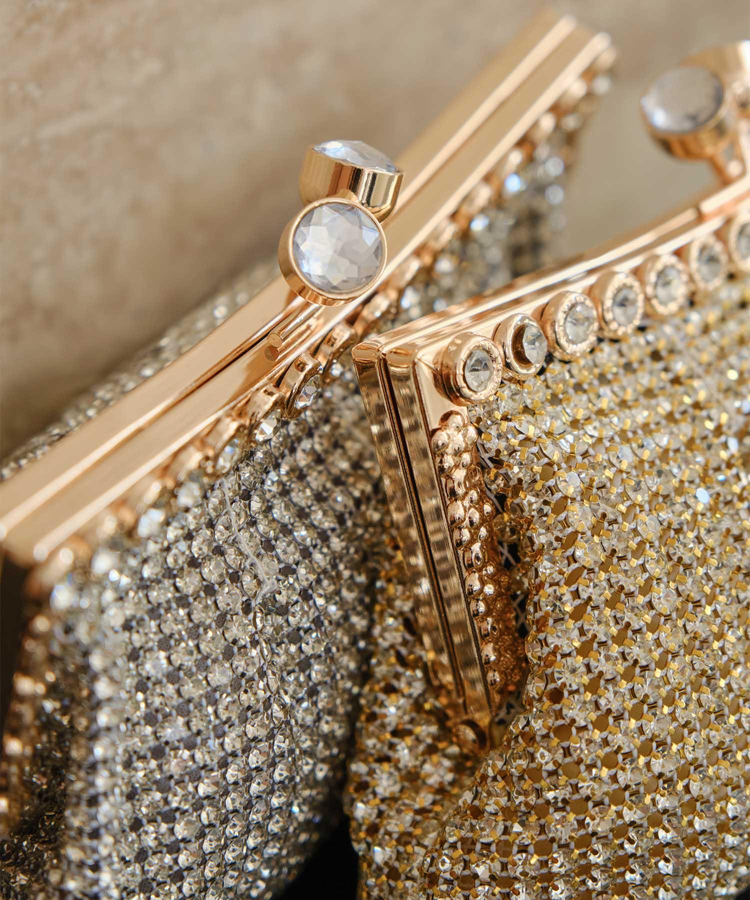 【当日発送】2WAYジュエルストーンビジューバッグ