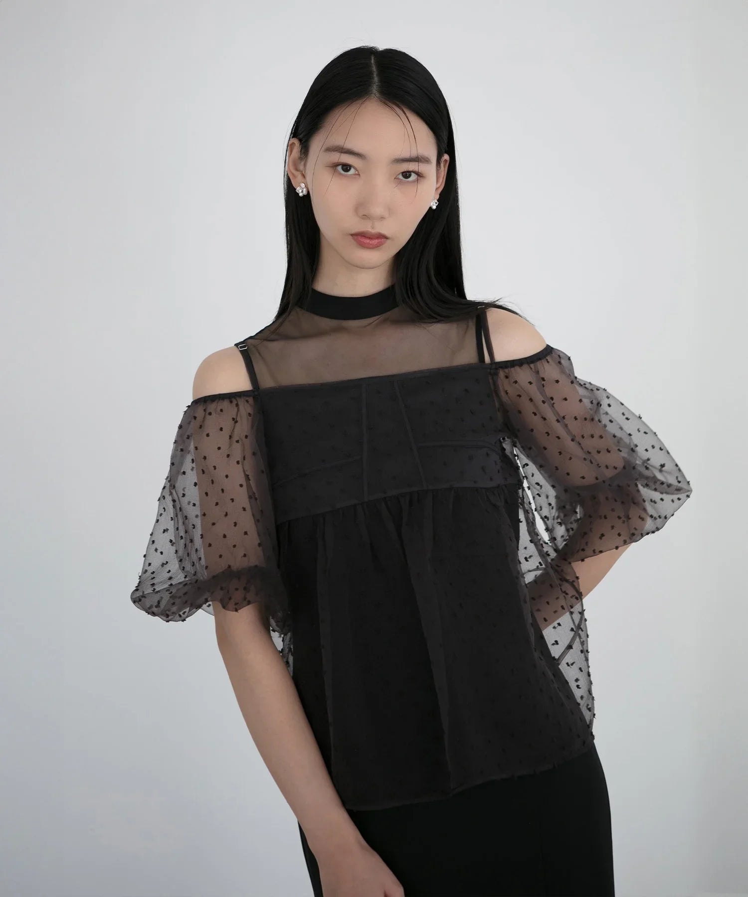 【当日発送】 レースドットビスチェセットアップIラインワンピースドレス