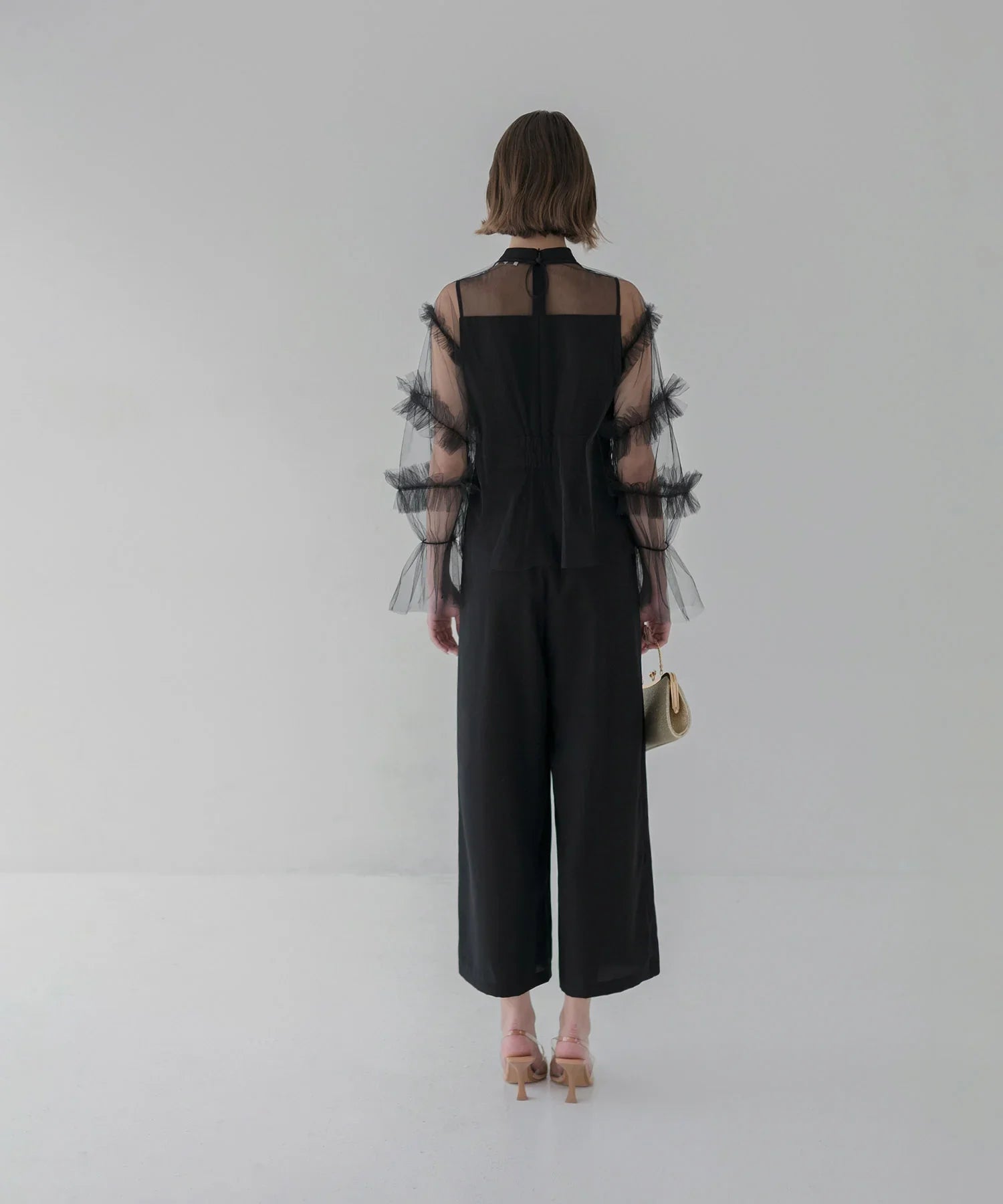 【当日発送】チュールフリルトップス