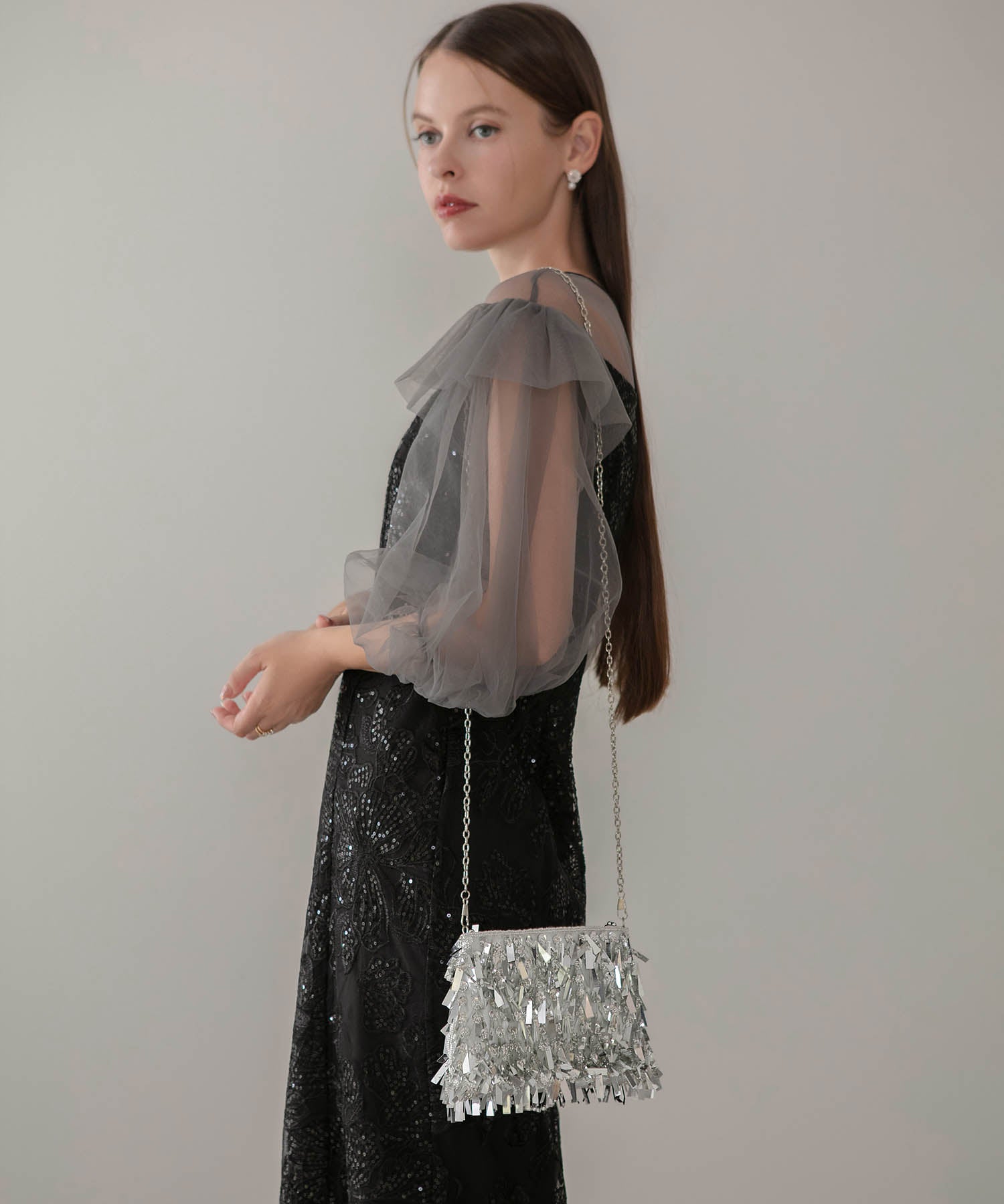 【当日発送】フリンジスパンコール2WAYバッグ