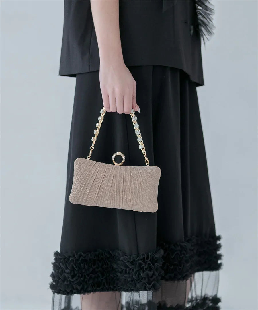 【当日発送】3WAYゴールドグリッターバッグ