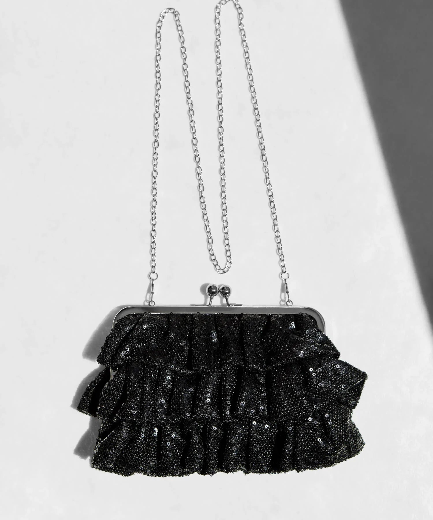 【当日発送】スパンコールフリルデザイン2WAYバッグ