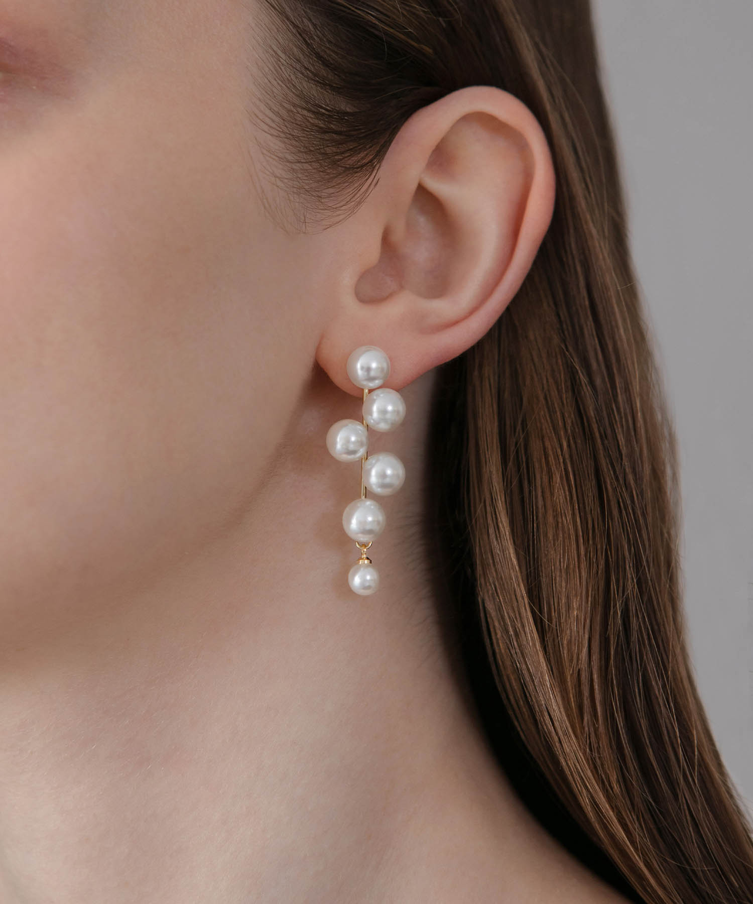 【当日発送】ドロップパールデザインピアス