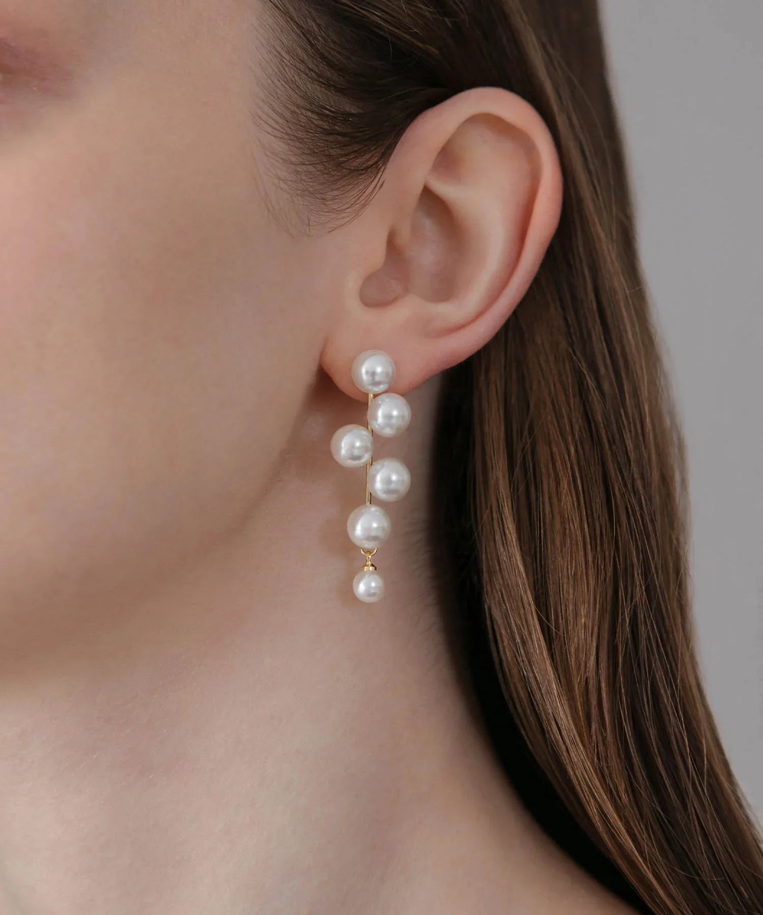 【当日発送】ドロップパールデザインピアス