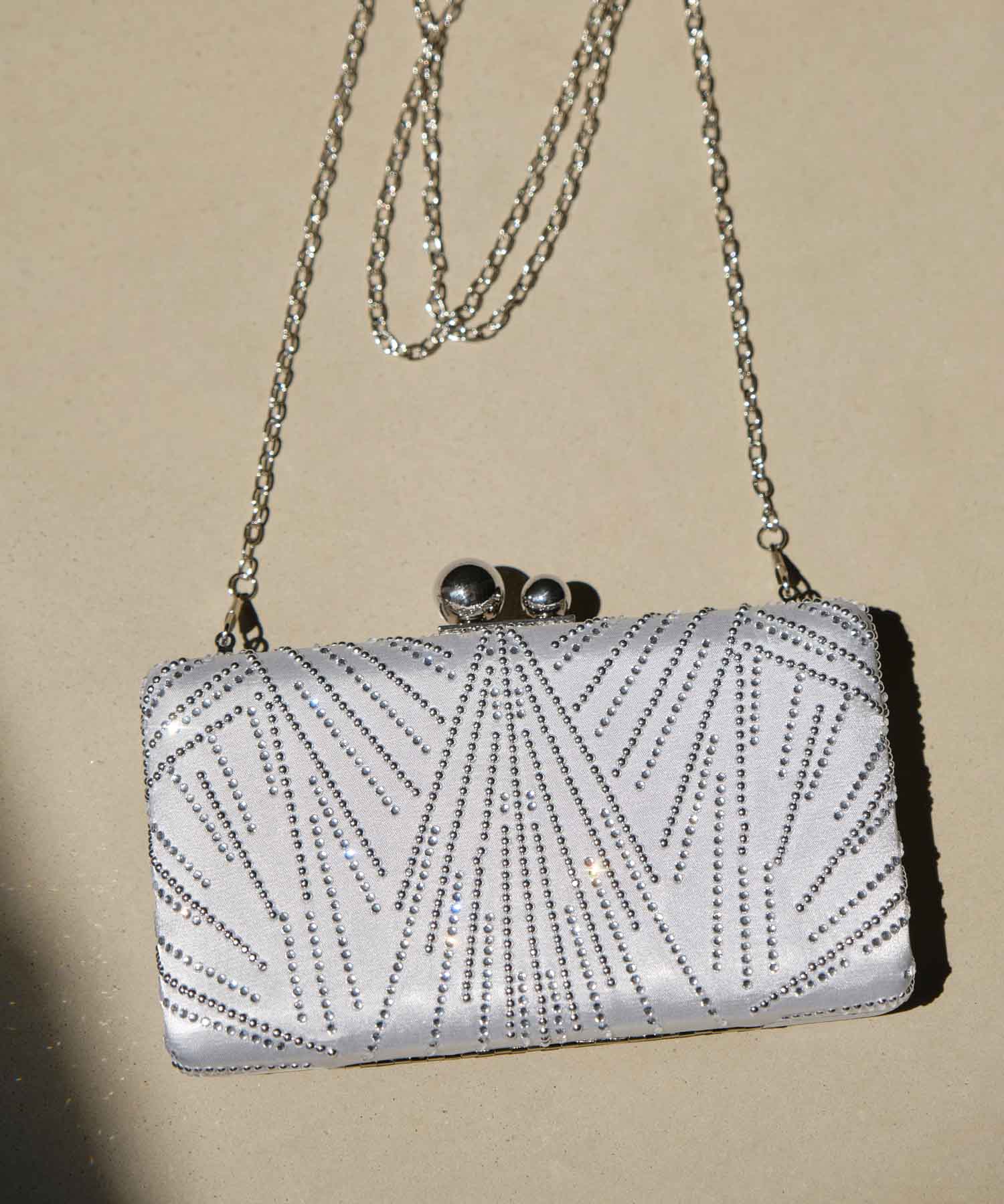 【当日発送】2WAYビジューストーンエレガンスバッグ