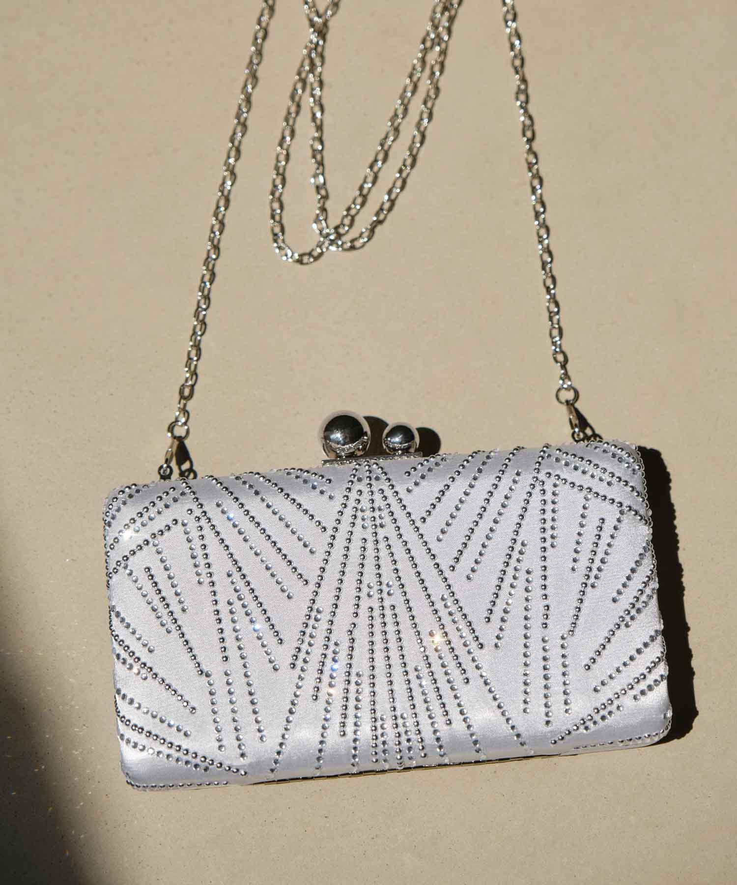 【当日発送】2WAYビジューストーンエレガンスバッグ