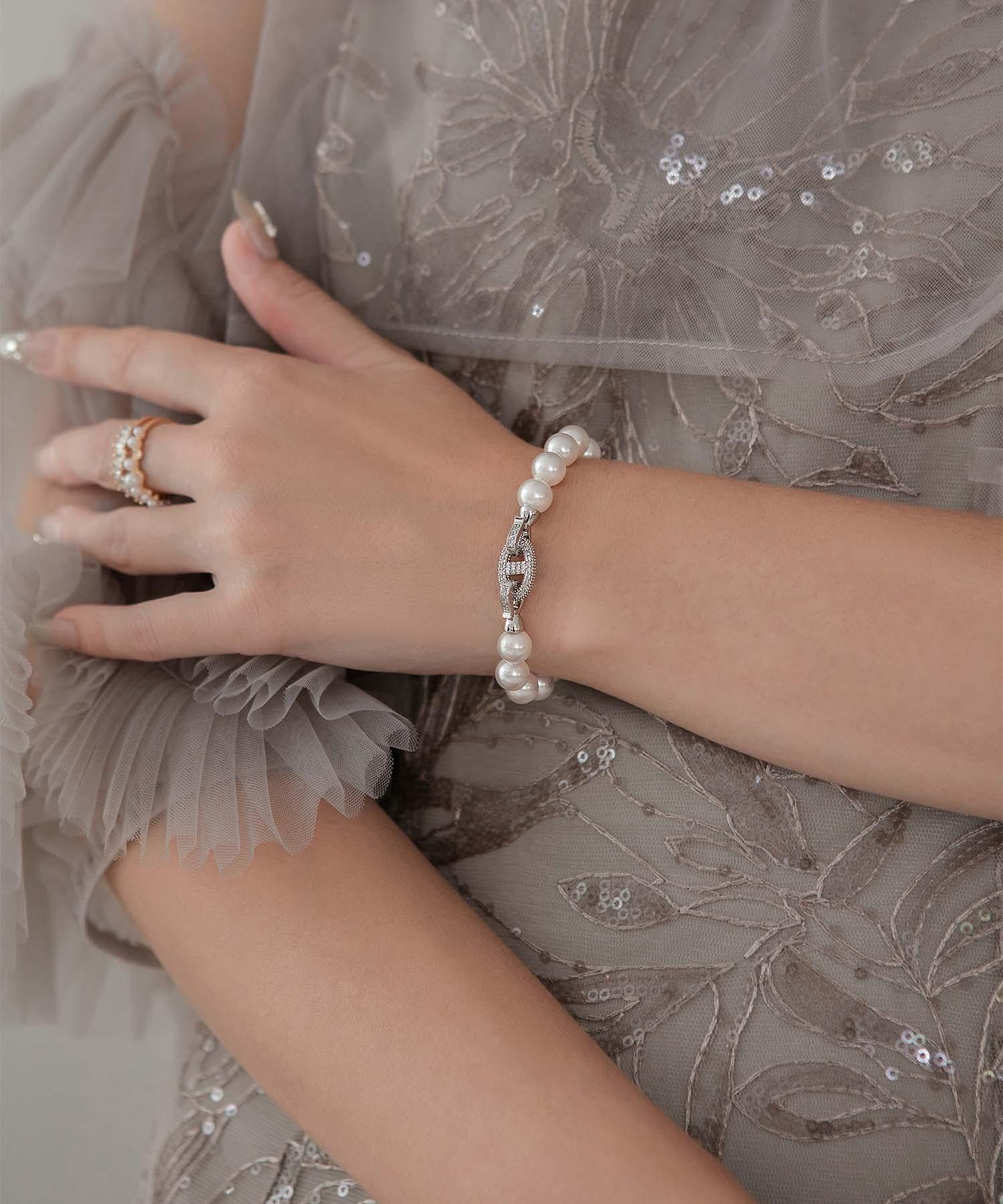 【当日発送】パールビジューブレスレット