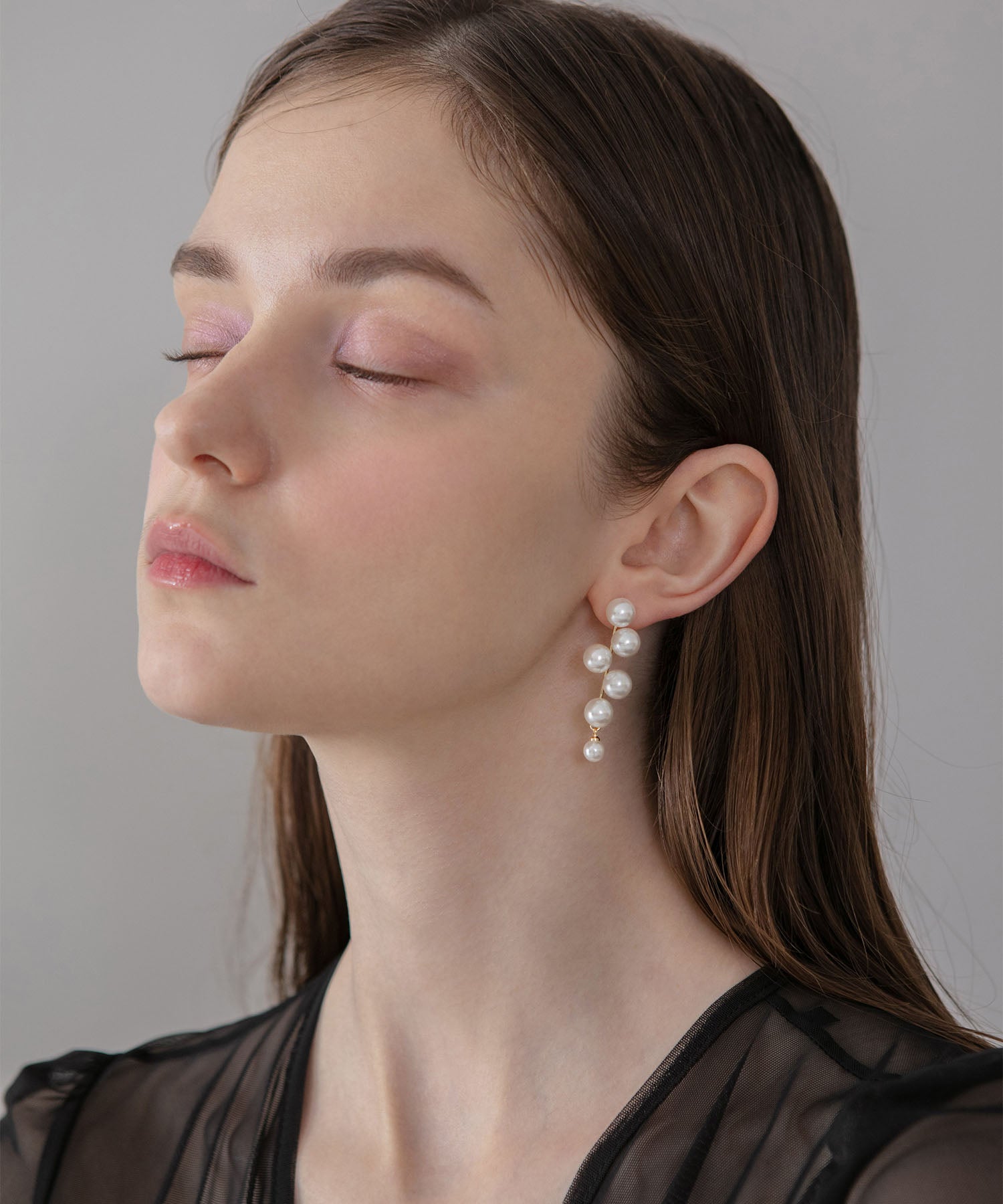 【当日発送】ドロップパールデザインピアス