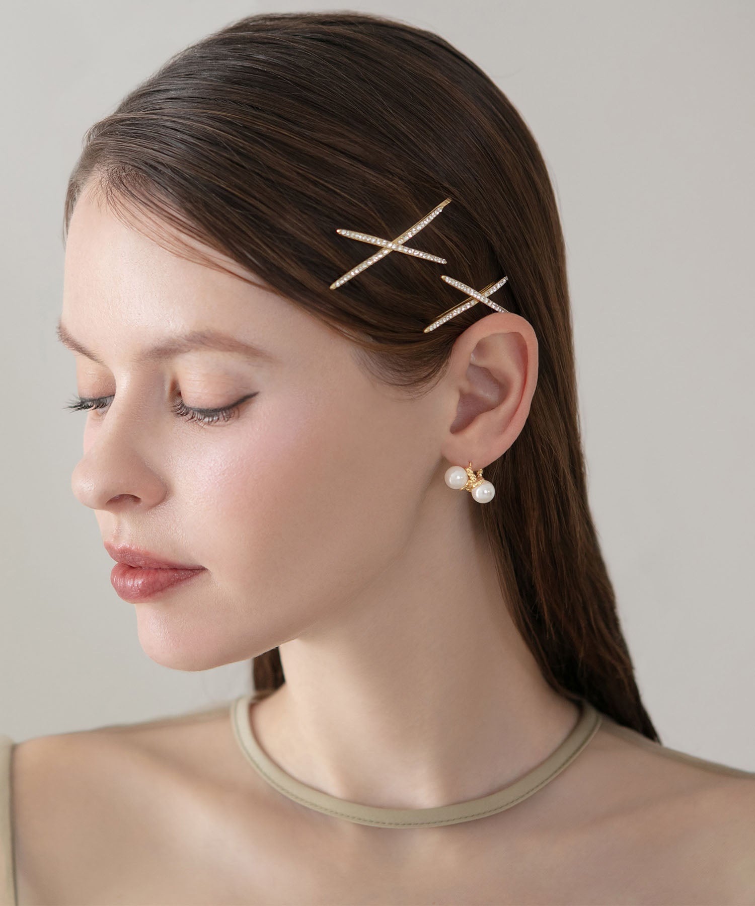 【当日発送】ツイストパールピアス