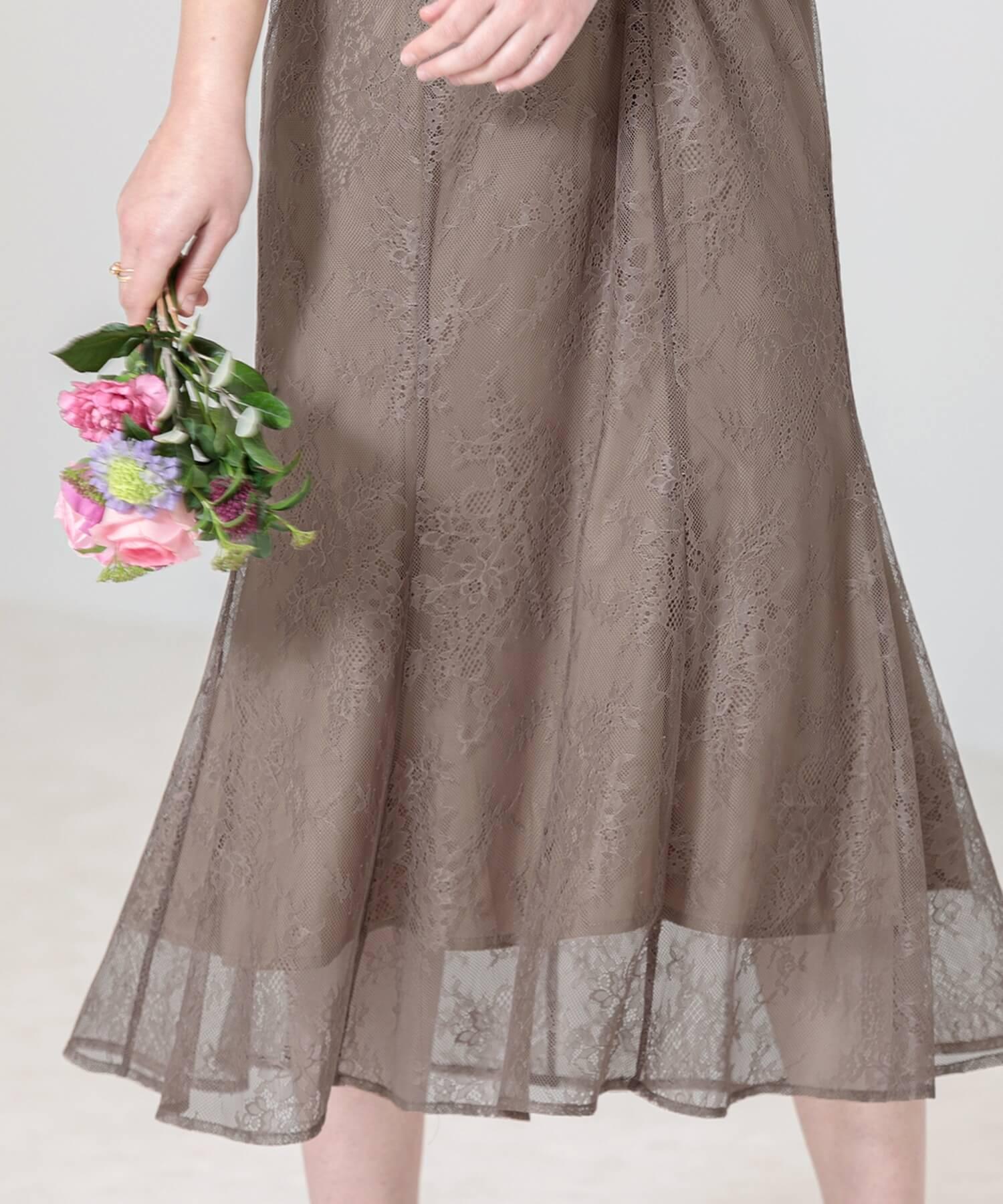 【当日発送】花柄ボレロセットアップマーメイドワンピースドレス