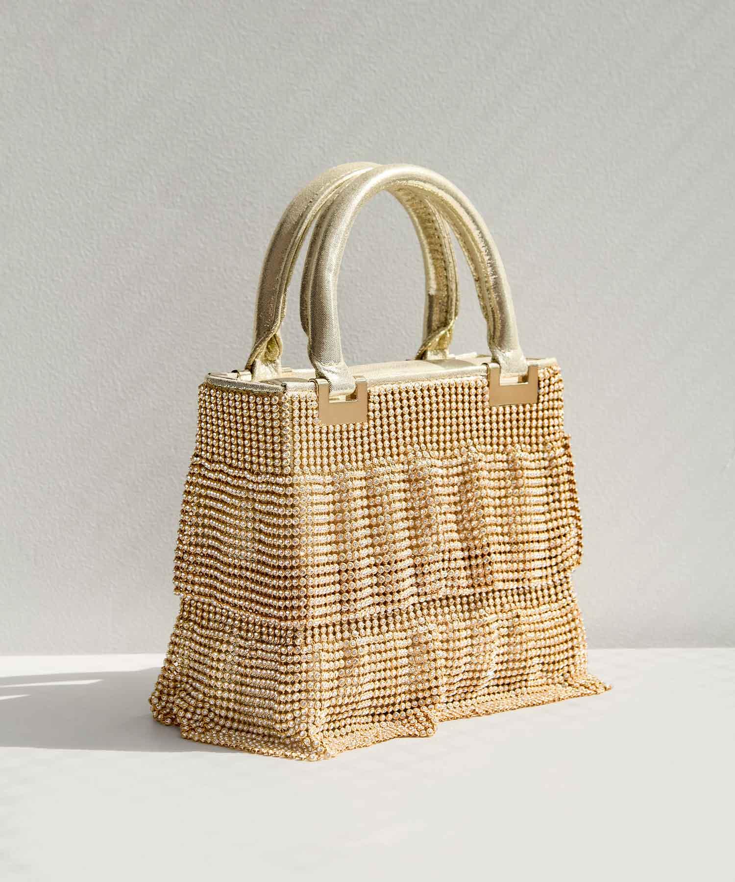 【当日発送】グリッターフリル2WAYハンドバッグ