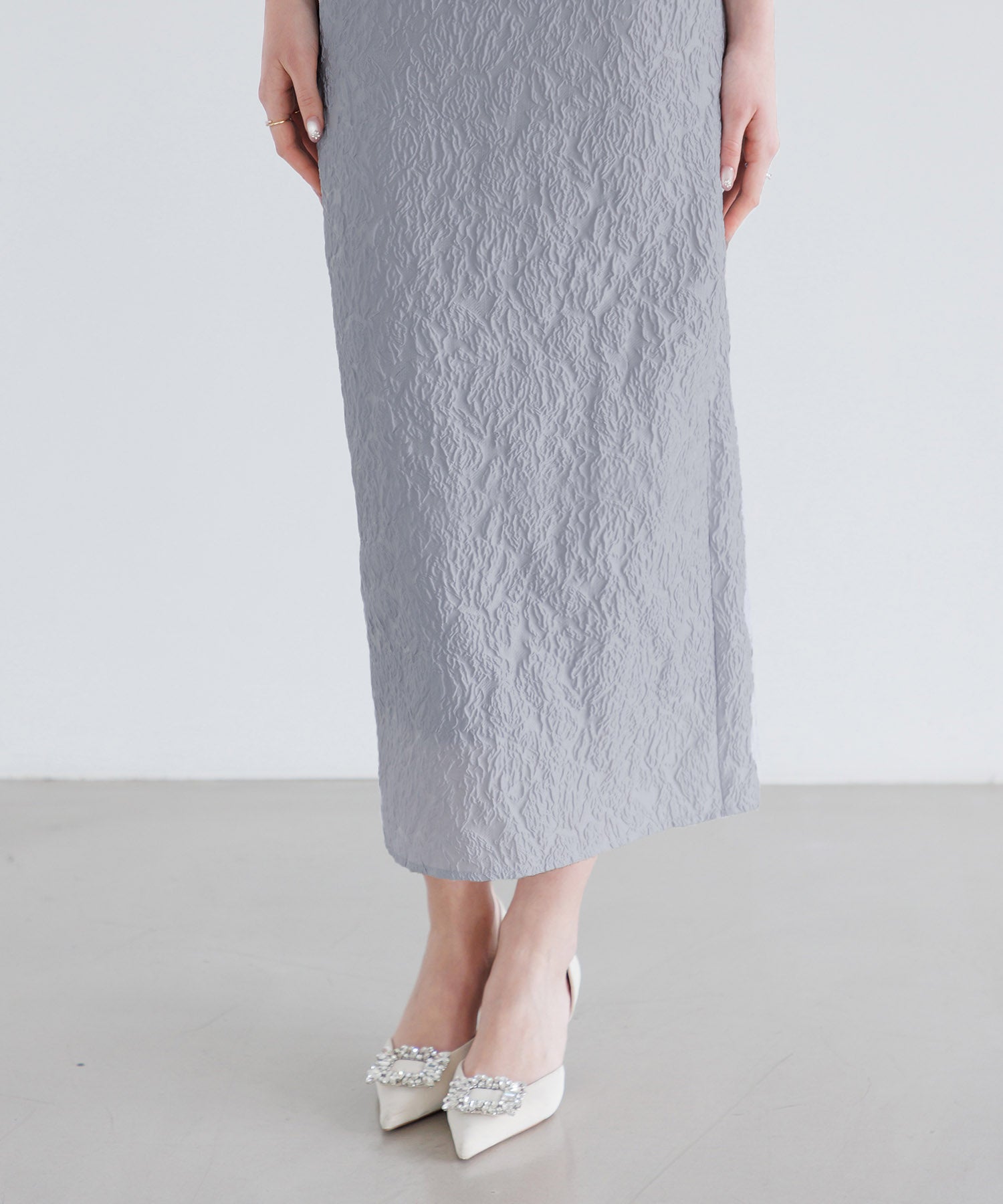 【当日発送】3WAYティアードフリルジャガードIラインワンピースドレス