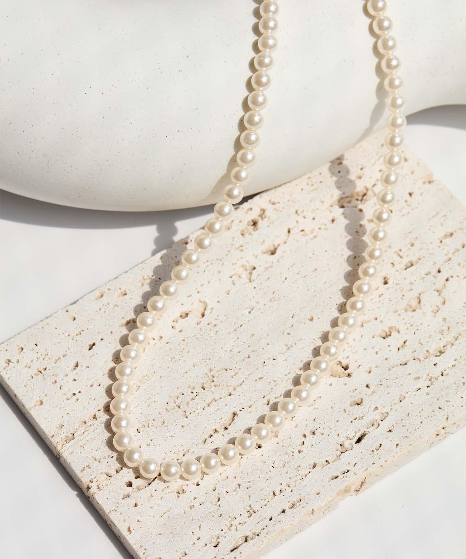 【当日発送】エレガントフラワーパールネックレス