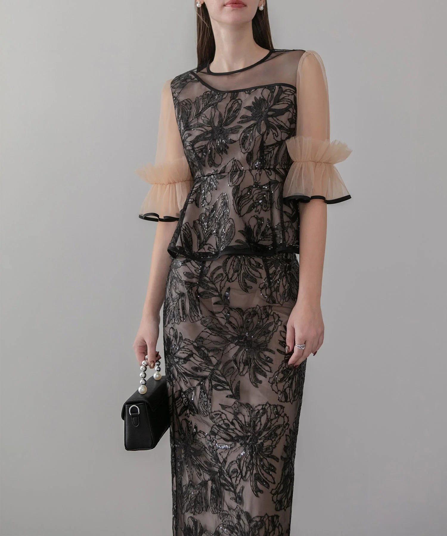 【当日発送】メタリックパールハンド2WAYバッグ