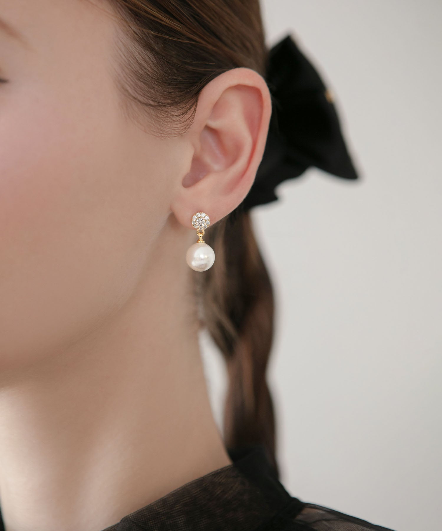 【予約商品】ラグジュアリードロップパールピアス