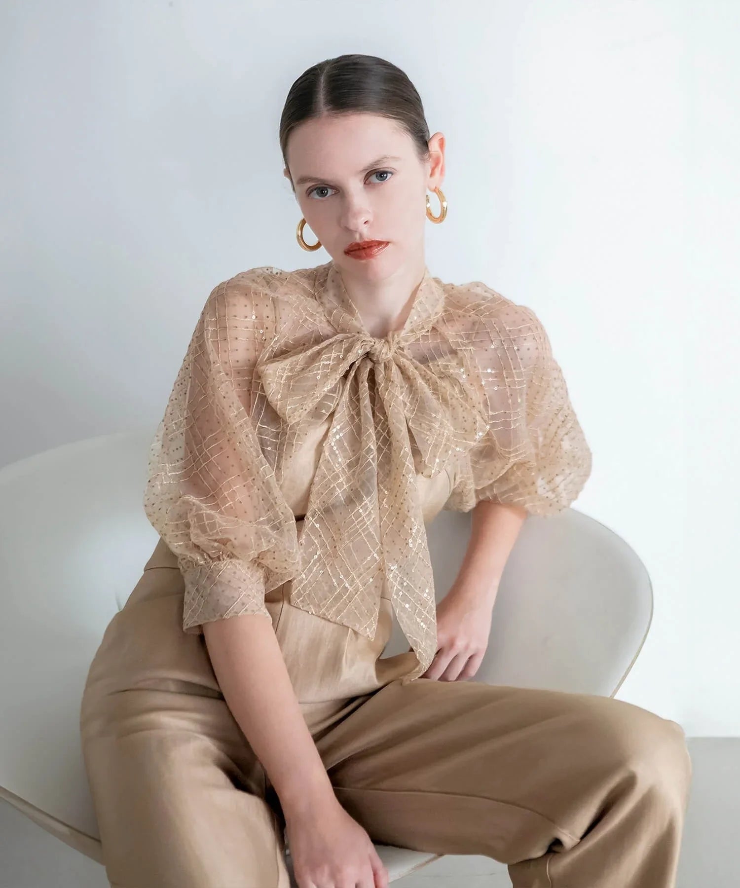 【当日発送】ドットスパンコールリボンボレロオールインワンパンツドレス