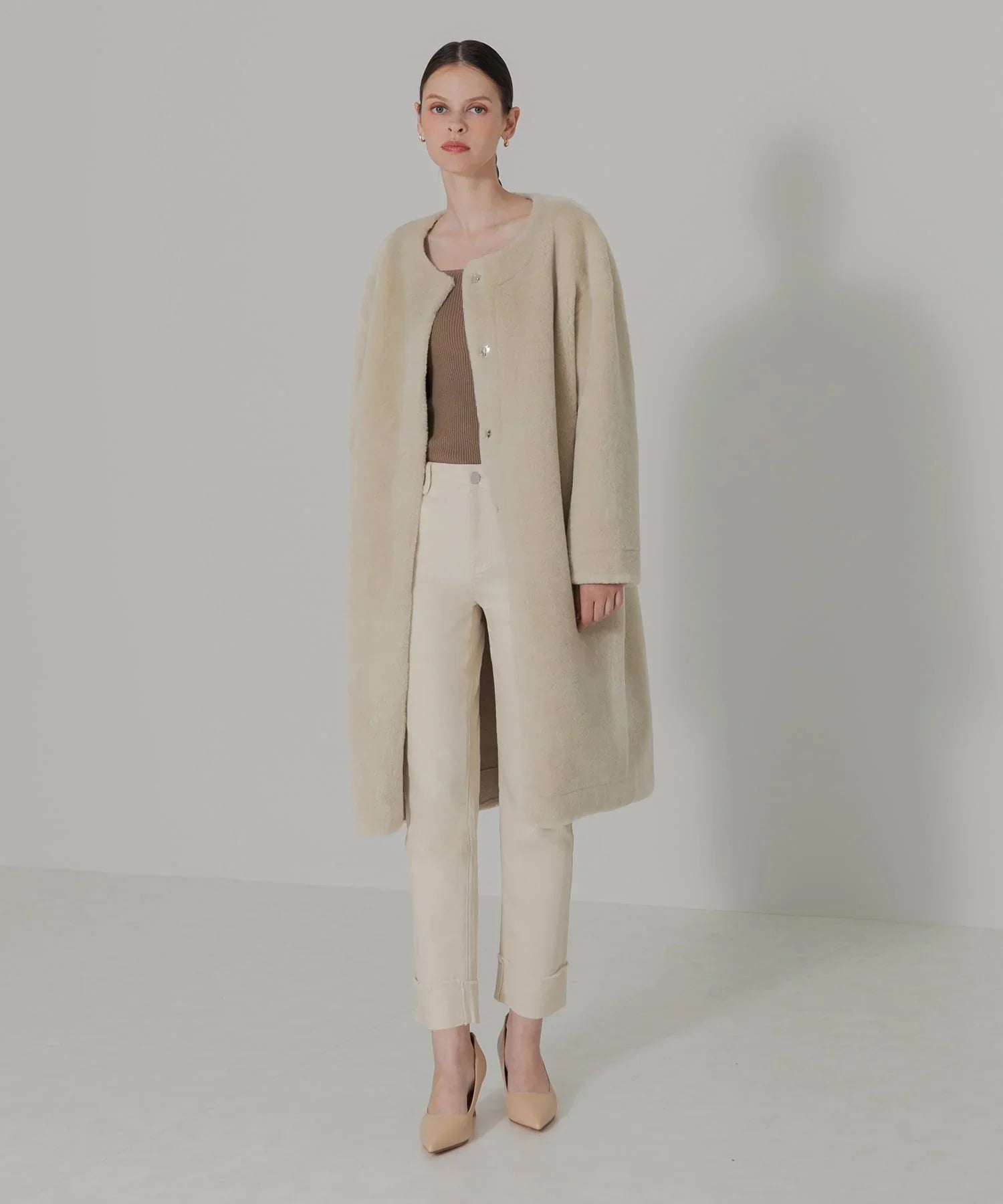 【當天出貨】捲筒直筒牛仔褲