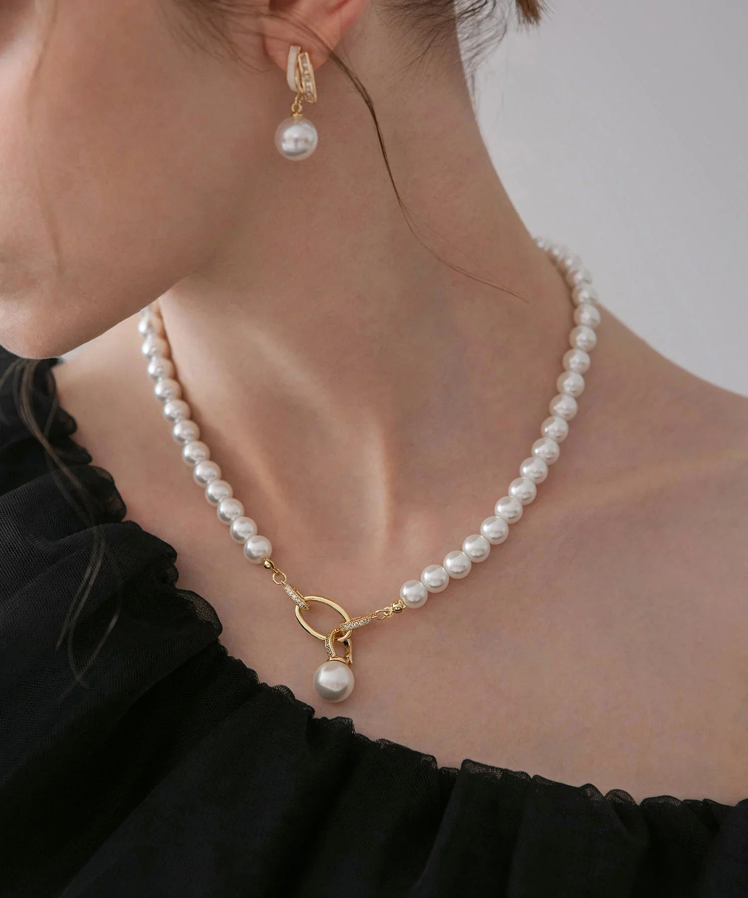 【当日発送】パールサークルネックレス