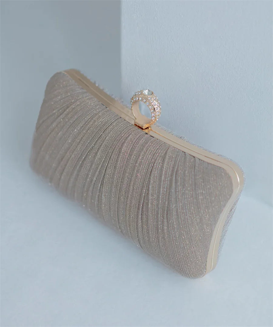 【当日発送】3WAYゴールドグリッターバッグ