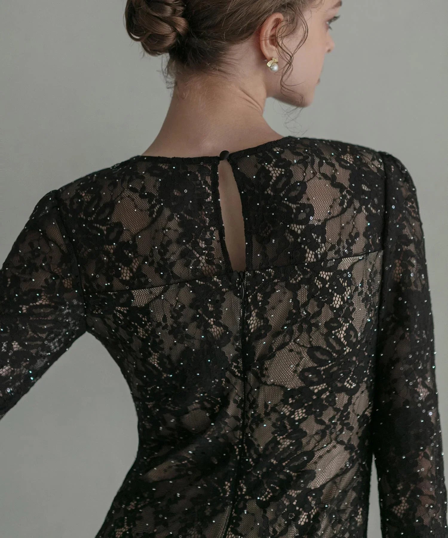 【LEJA LUXE】ツイストオープンレースストーンマーメイドドレス