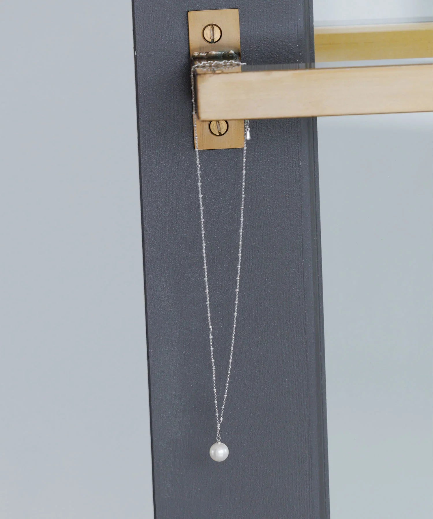 【SOLD OUT】シルバーチェーンパールネックレス