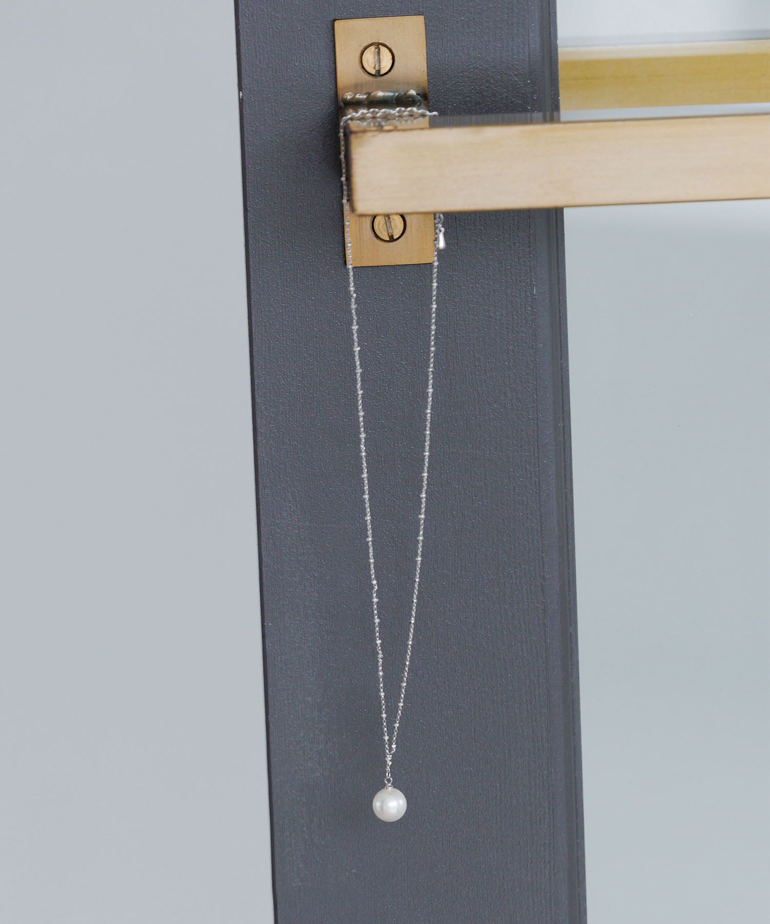 【SOLD OUT】シルバーチェーンパールネックレス