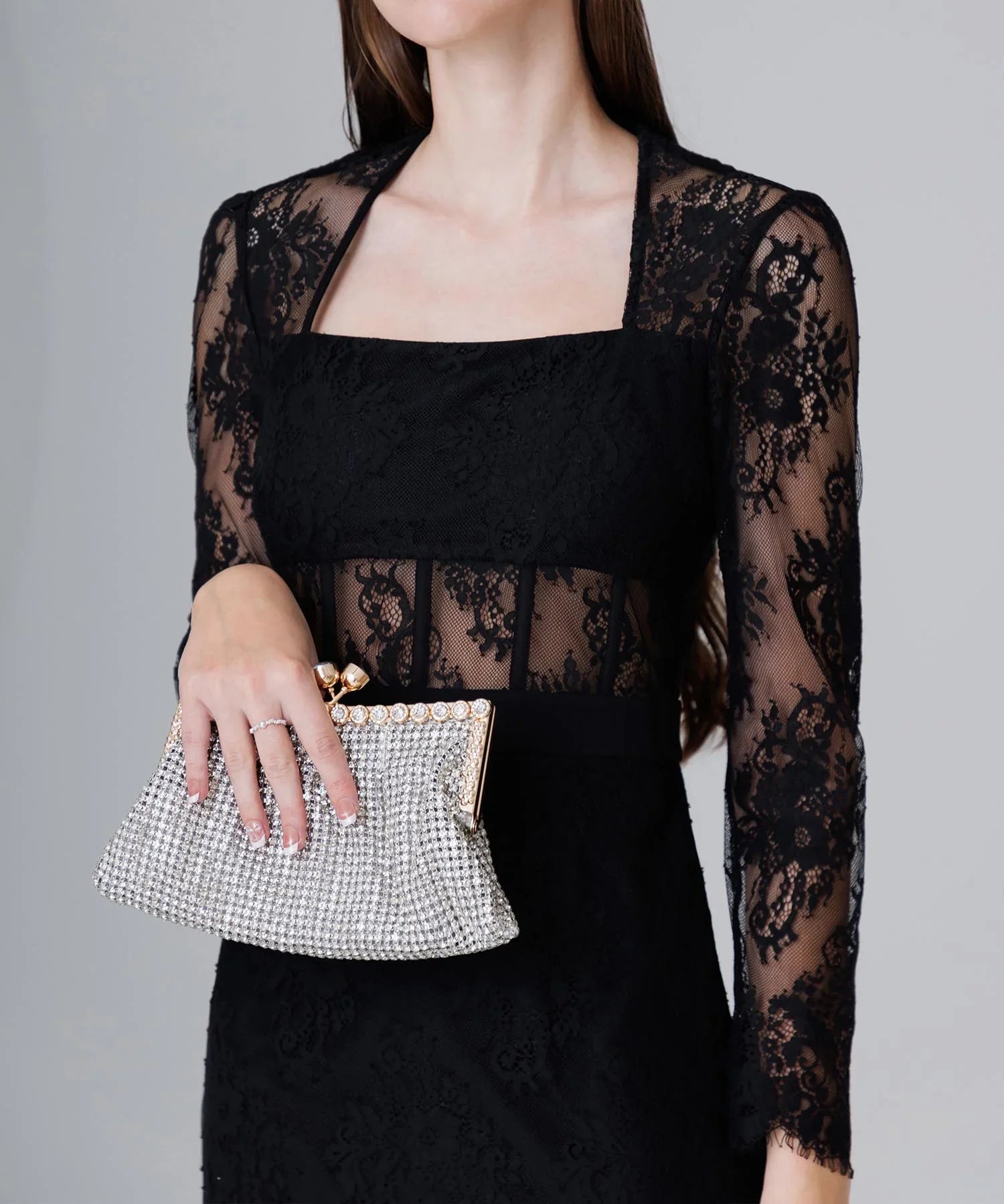 【LEJA LUXE】レースチューブデザインマーメイドドレス