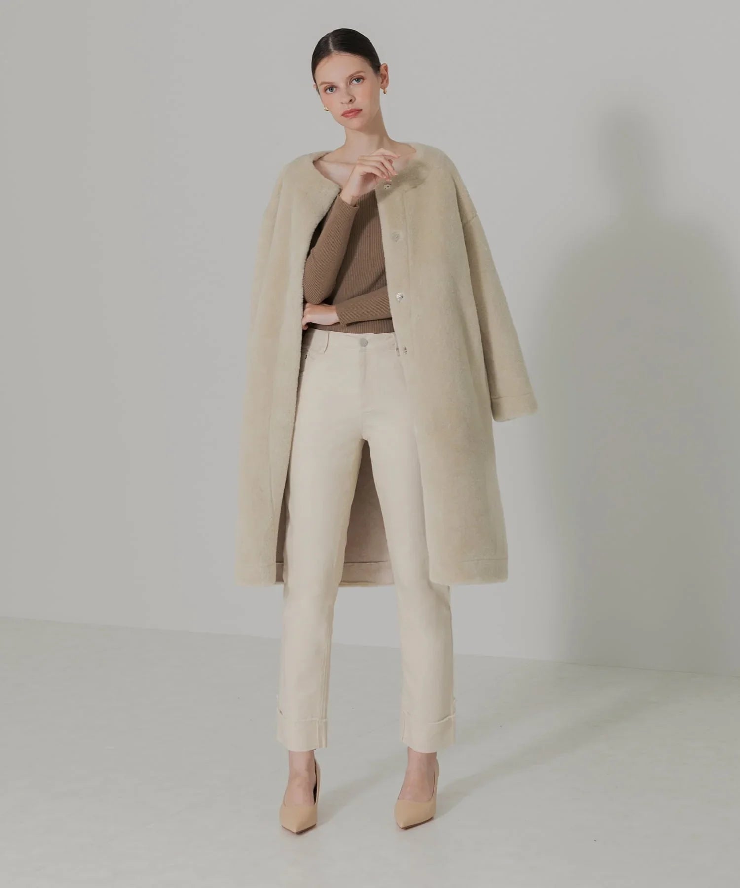 【當天出貨】捲筒直筒牛仔褲