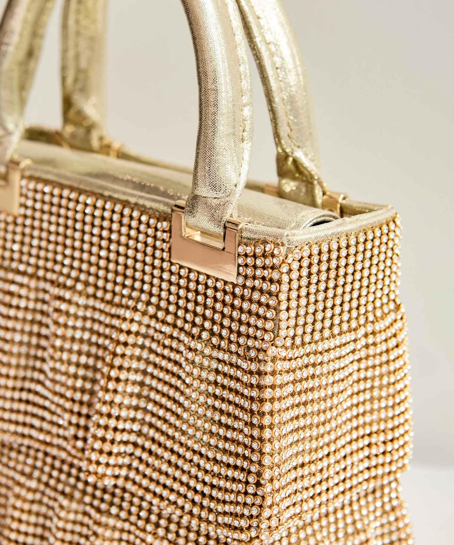 【当日発送】グリッターフリル2WAYハンドバッグ