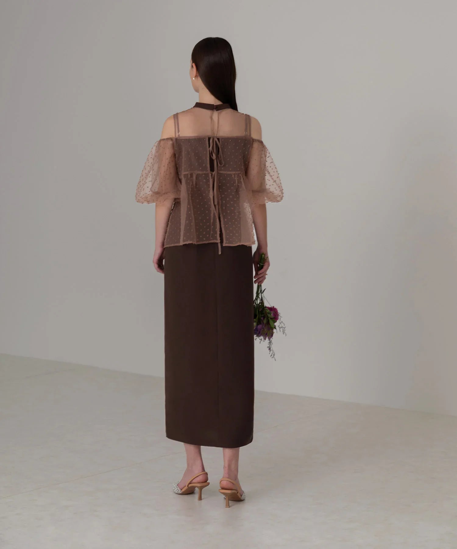 【当日発送】 レースドットビスチェセットアップIラインワンピースドレス