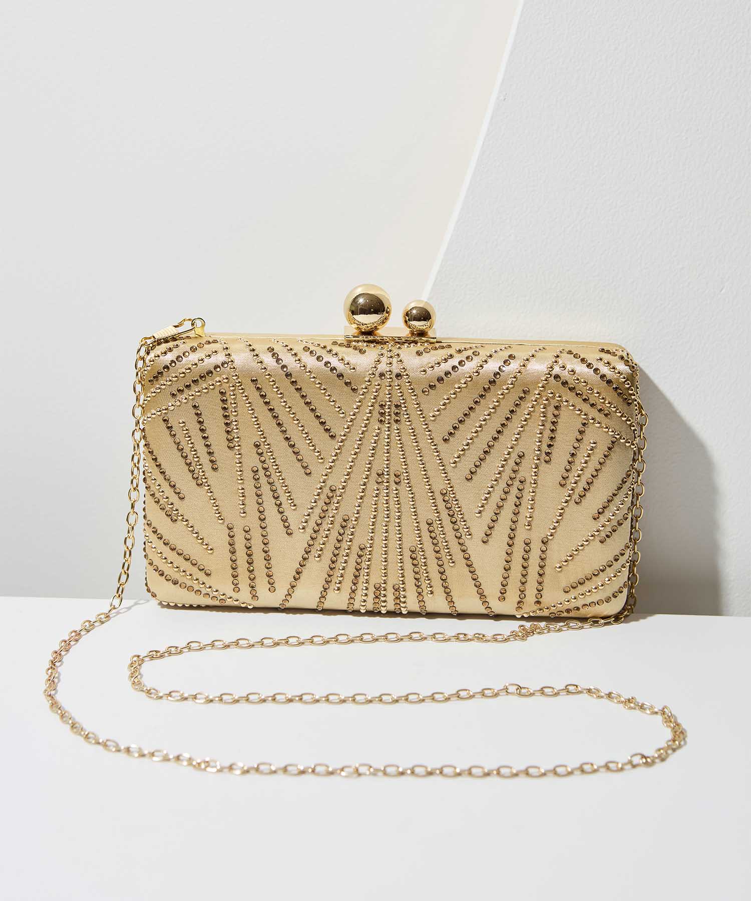 【当日発送】2WAYビジューストーンエレガンスバッグ