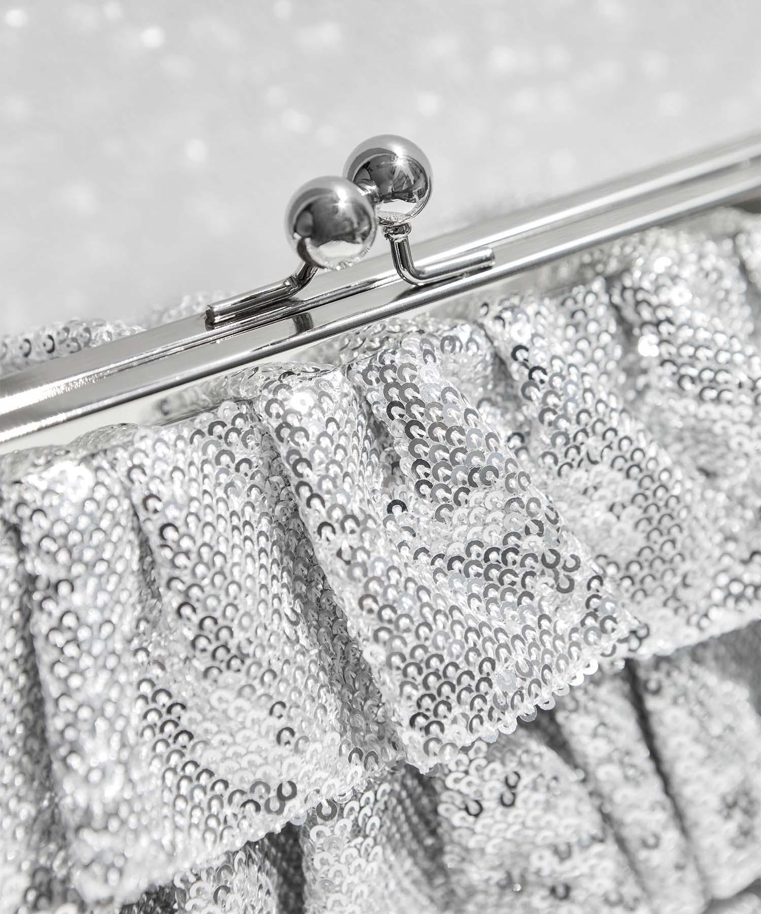 【当日発送】スパンコールフリルデザイン2WAYバッグ