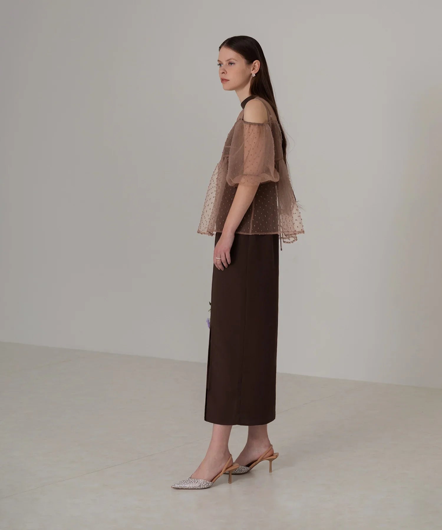 【当日発送】 レースドットビスチェセットアップIラインワンピースドレス