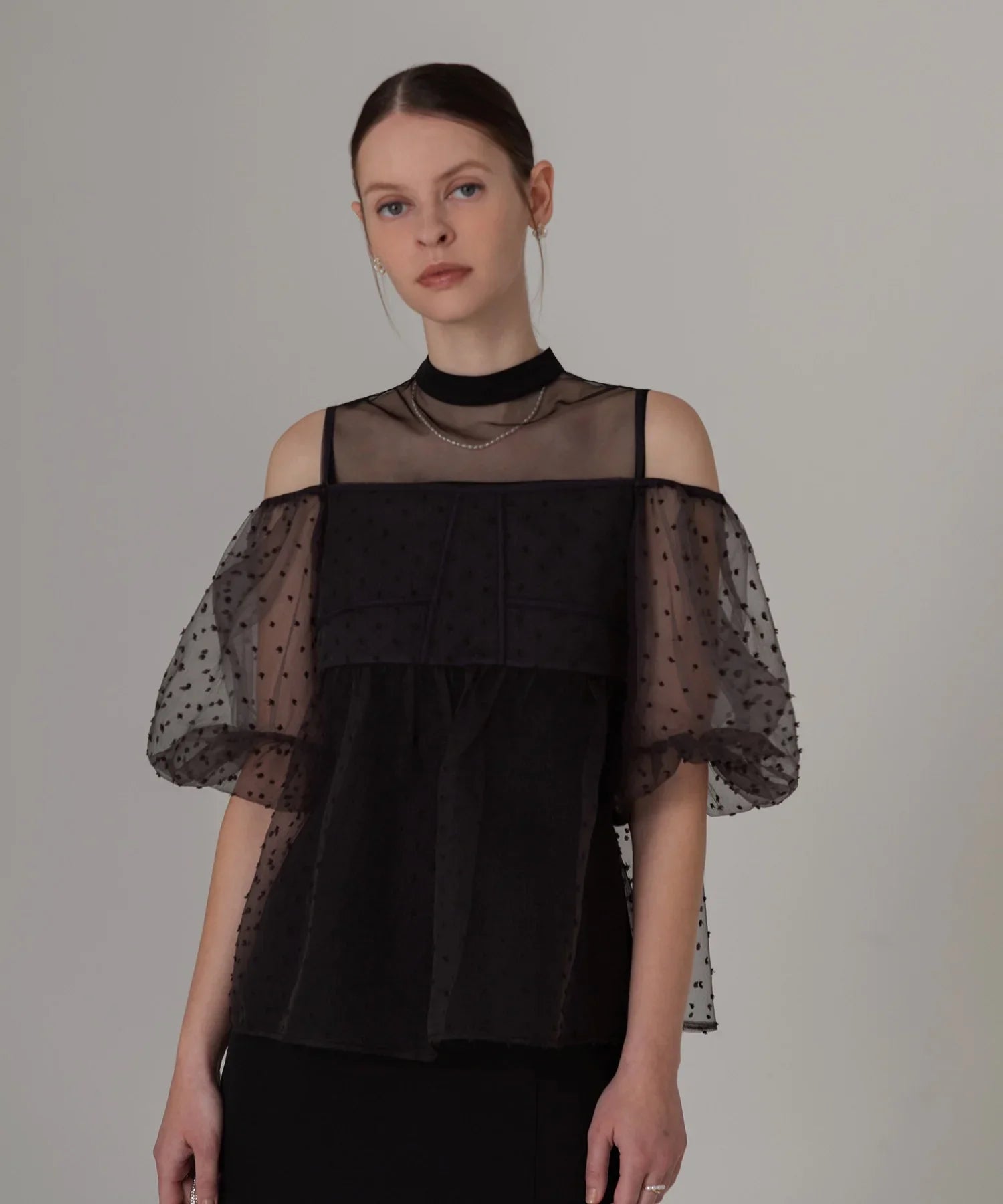 【当日発送】 レースドットビスチェセットアップIラインワンピースドレス