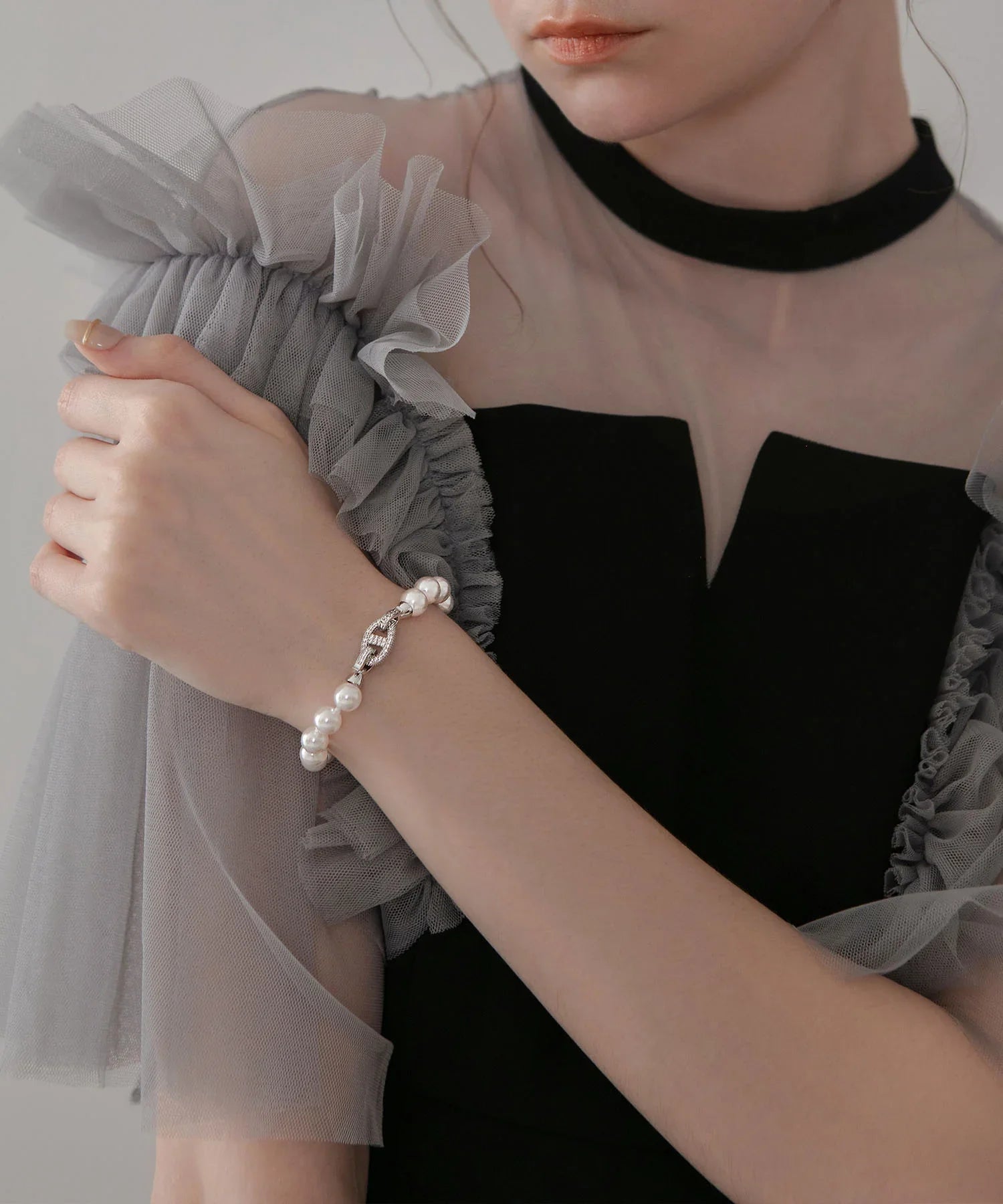 【当日発送】パールビジューブレスレット