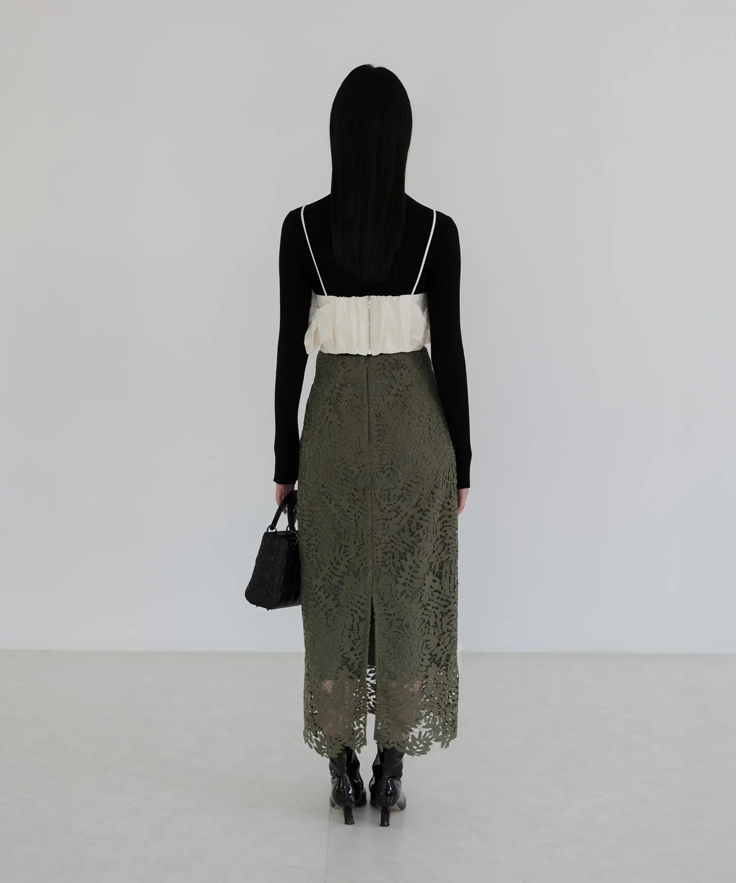 【当日発送】サイドフリルバックジップキャミビスチェ