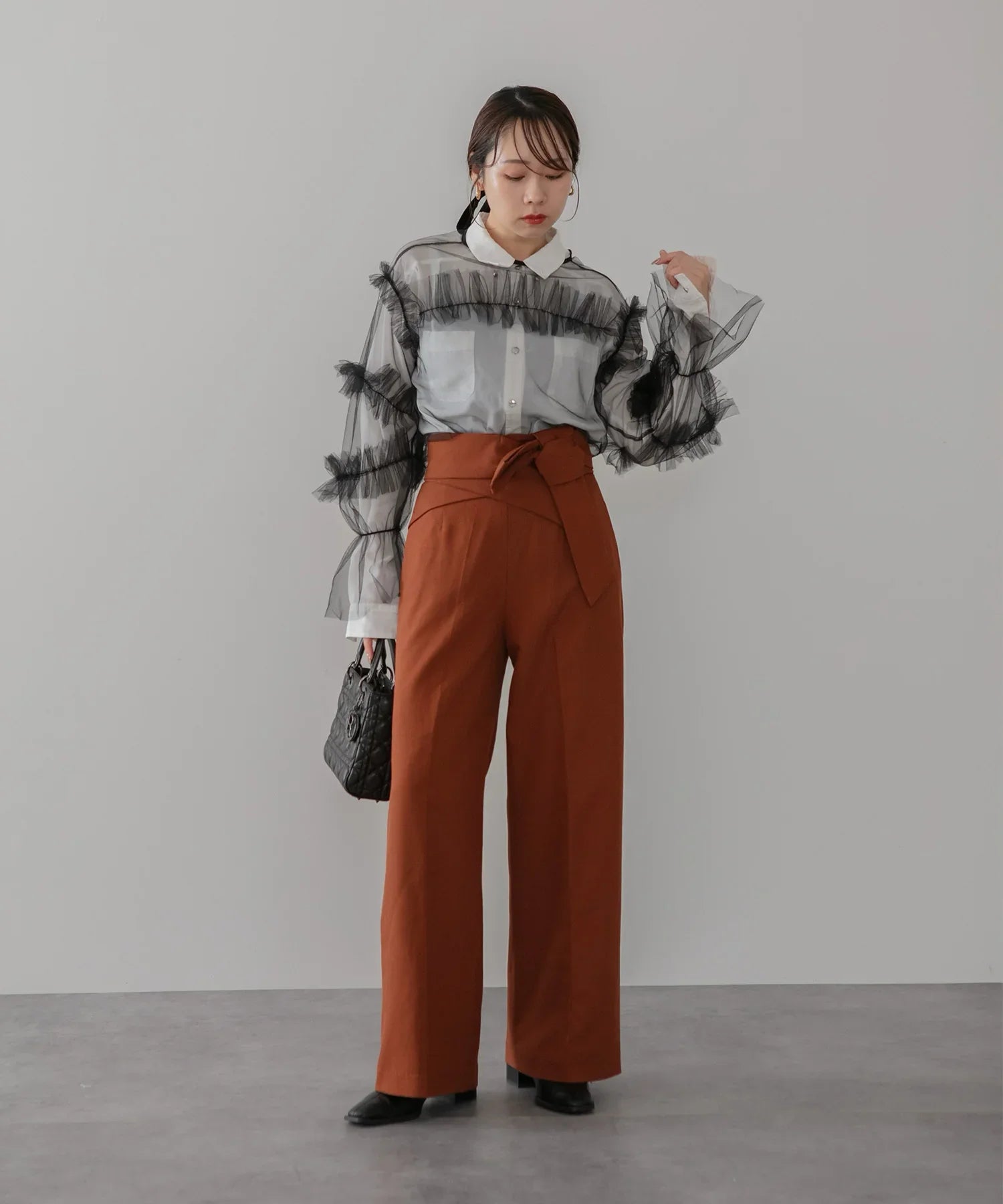 【当日発送】チュールフリルトップス