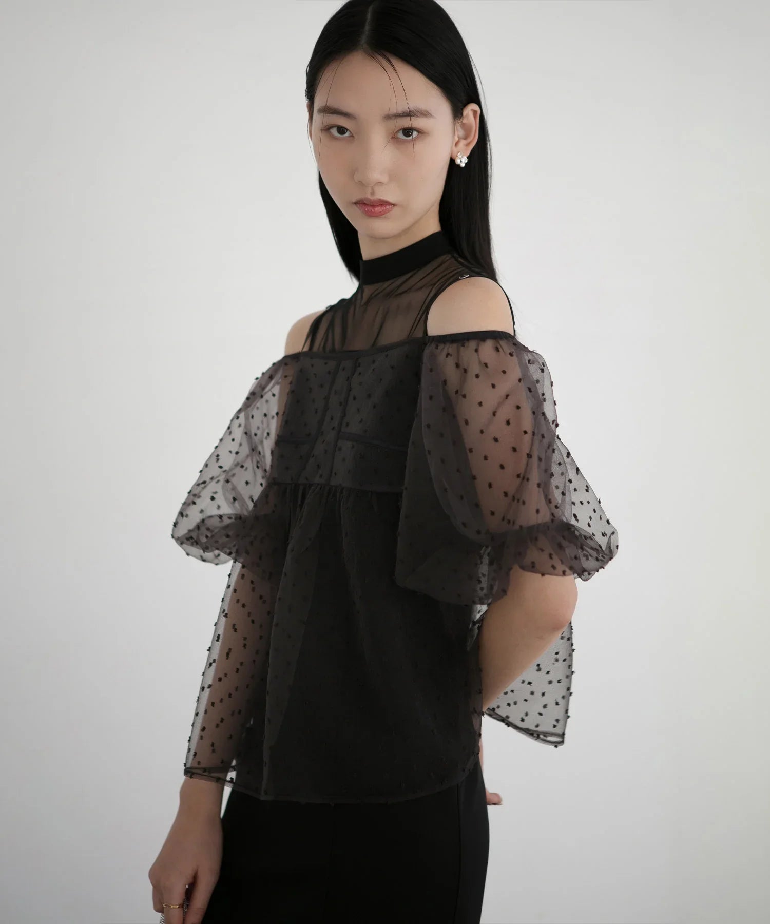 【当日発送】 レースドットビスチェセットアップIラインワンピースドレス