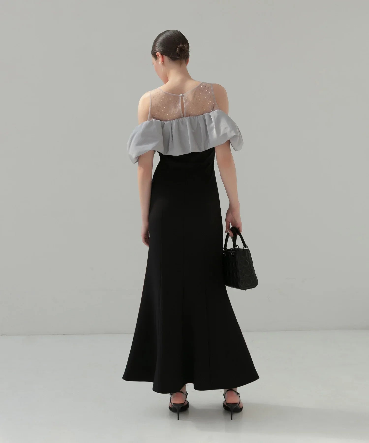 【LEJA LUXE】2WAYストーンペプラムビスチェマーメイドドレス