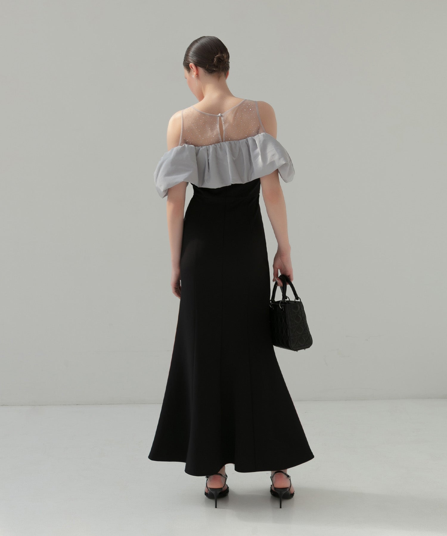 【LEJA LUXE】2WAYストーンペプラムビスチェマーメイドドレス