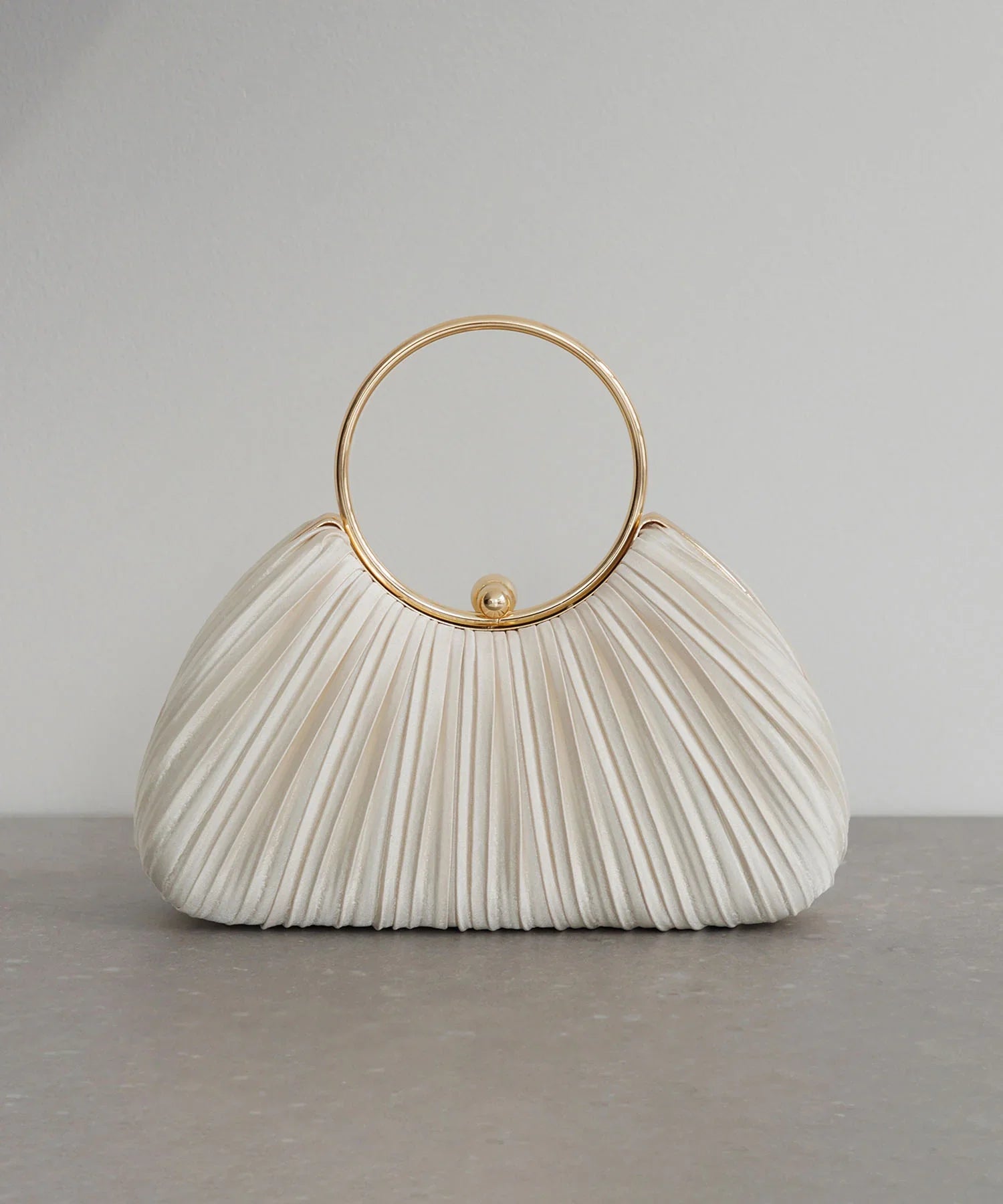 【当日発送】2WAYプリーツゴールドラインバッグ