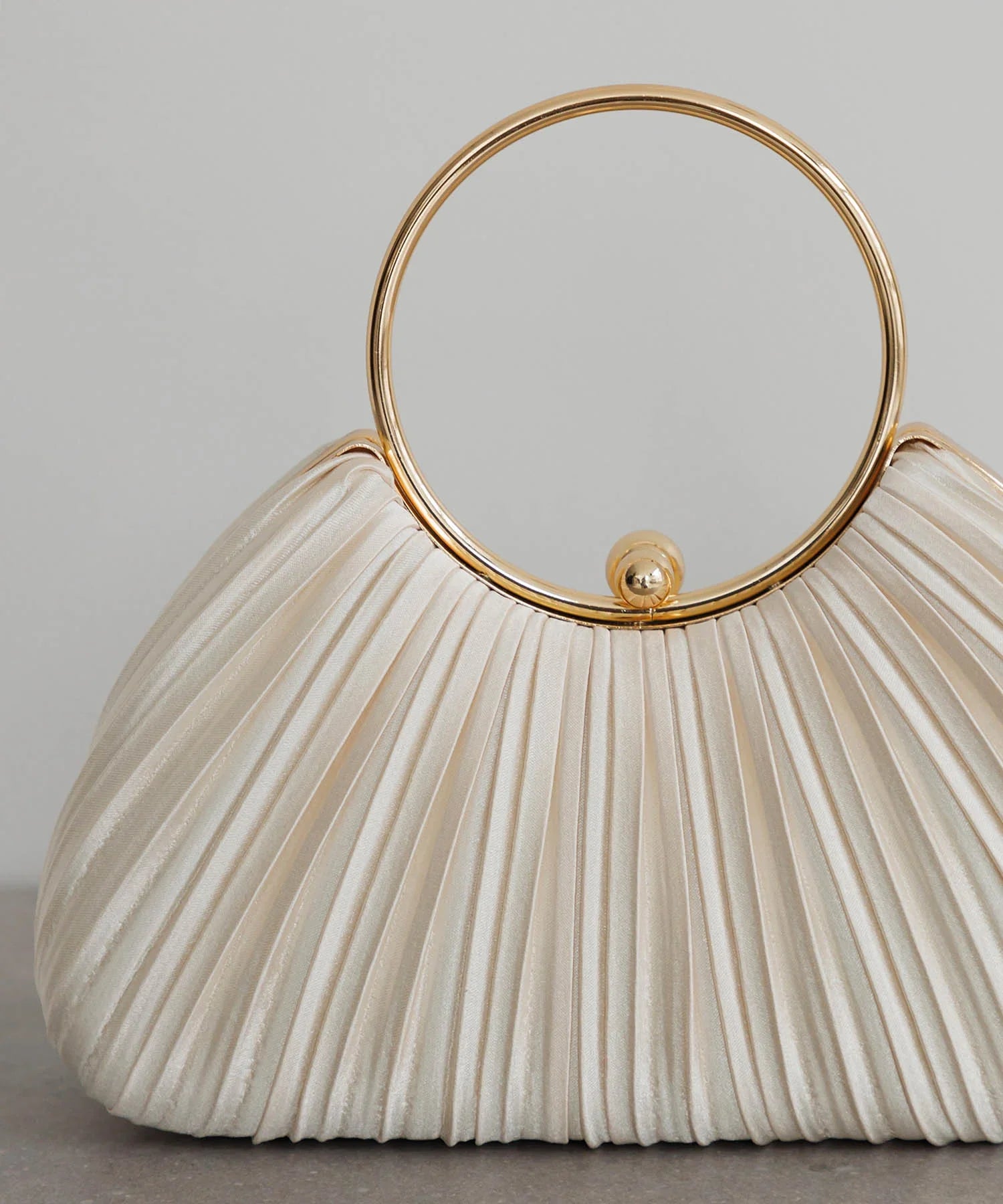 【当日発送】2WAYプリーツゴールドラインバッグ